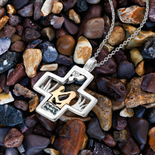 Load image into Gallery viewer, John baptizing Jesus - Silver and Gold