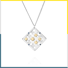 Load image into Gallery viewer, Rhombus with Golden squares