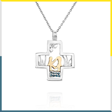 Load image into Gallery viewer, John baptizing Jesus - Silver and Gold