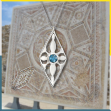Load image into Gallery viewer, Rhombus with Blue Topaz